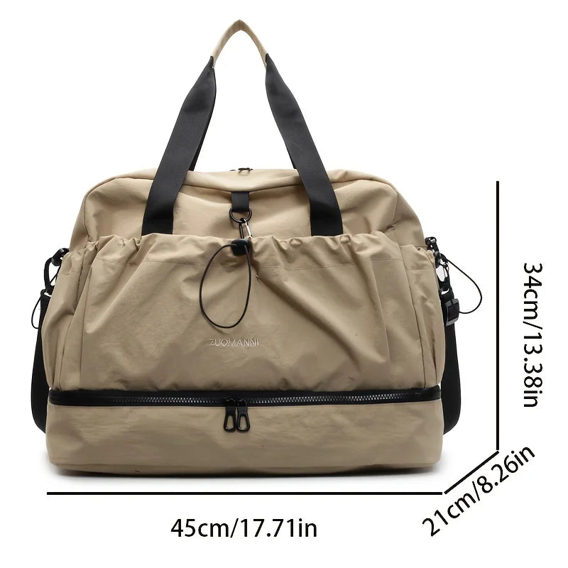 Large Capacity Women's Travel Bags Nylon Independent Shoe Warehouse Travel Tote Waterproof Waterproof For Women Fitness Yoga Bag