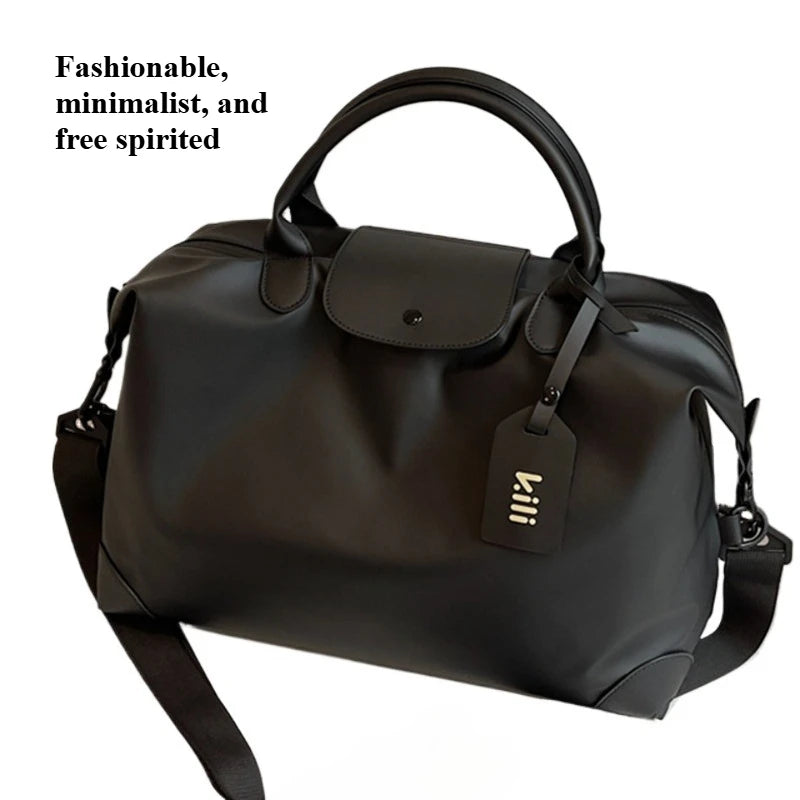 Fashion film travel bag, business travel luggage bag, commuting storage bag, large capacity diagonal cross yoga fitness bag