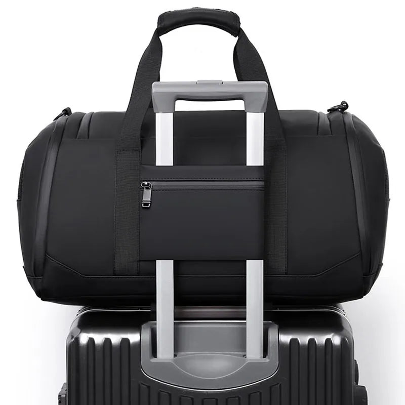 Outdoor waterproof travel bags, unisex handbags, sports and fitness bags, large-capacity storage bags (with shoe compartments)