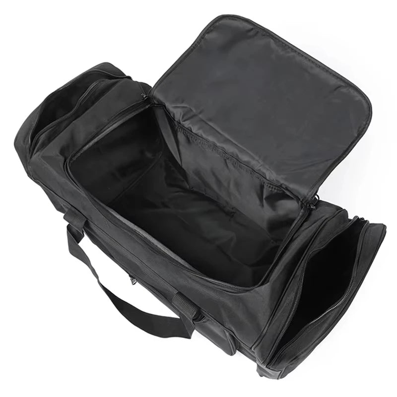 Travel Handbag Large Shoulder Bag Outing Travelling Satchel Storage Bag Tidy Organizer  Black Hand Bag Outdoor Luggage Duffel